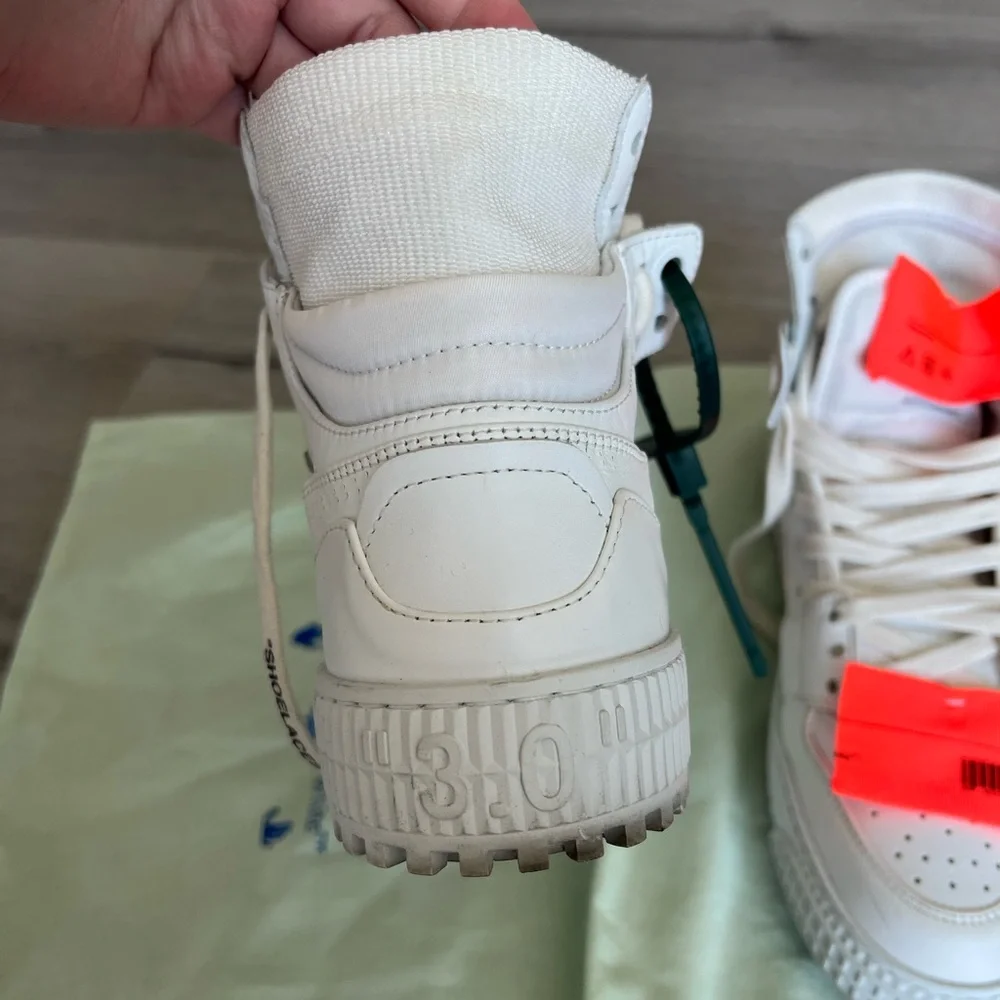 Authentic off white high top sneakers - Picture 5 of 8